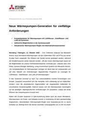 Vorschau Presseinformation neue Wärmepumpen Generation Word Doc